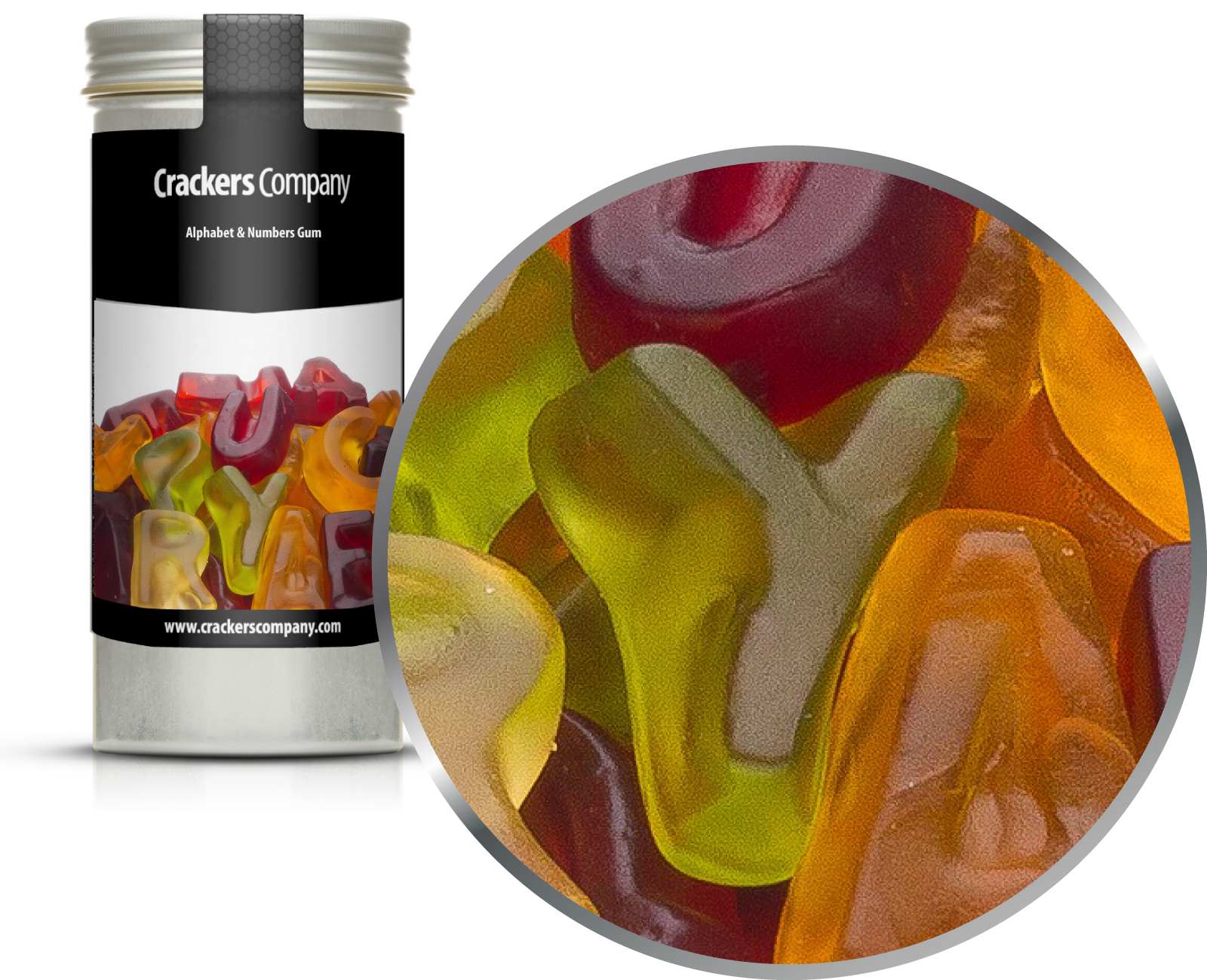 Fruchtgummi Alphabet & Zahlen, Alphabet & Numbers Gum VPE mit 40 Stk. u. 120g Inhalt je St