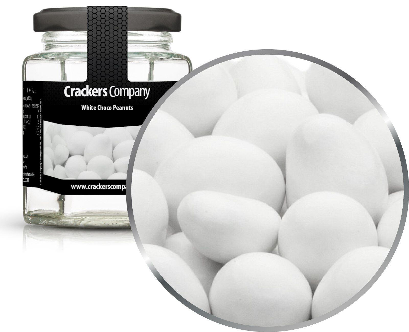 Bunte Schoko Erdnüsse, White Choco Peanuts VPE mit 25 Stk. u. 110g Inhalt je Stk.