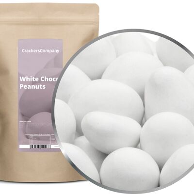 Arachidi di cioccolato colorate, White Choco Peanuts PU con 8 pezzi. u. Contenuto 750 g per pezzo.