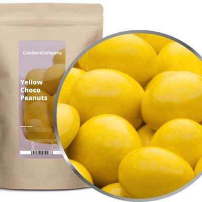 Cacahuetes de chocolate de colores, Yellow Choco Peanuts PU con 8 piezas. Ud. Contenido de 750 g por pieza.