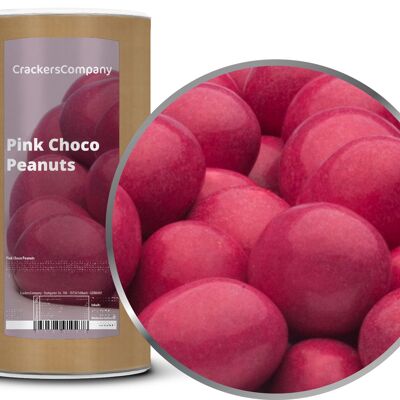 Cacahuètes au chocolat colorées, Pink Choco Peanuts PU avec 9 pièces. toi. Contenu de 950 g par pièce.