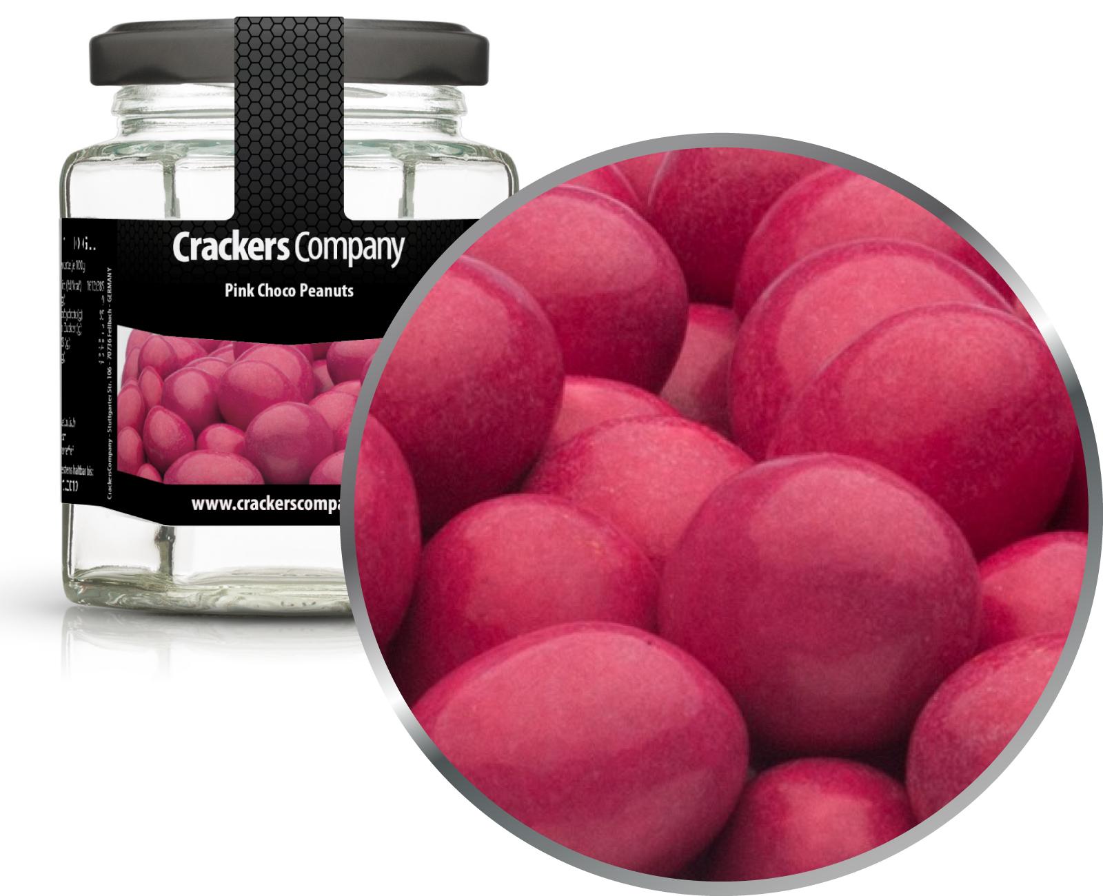 Arachidi di cioccolato colorate, Pink Choco Peanuts PU con 25 pezzi. u. Contenuto 110 g per pezzo.
