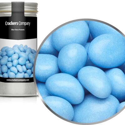 Cacahuètes au chocolat colorées, Blue Choco Peanuts PU avec 40 pièces. toi. Contenu de 110 g par pièce.