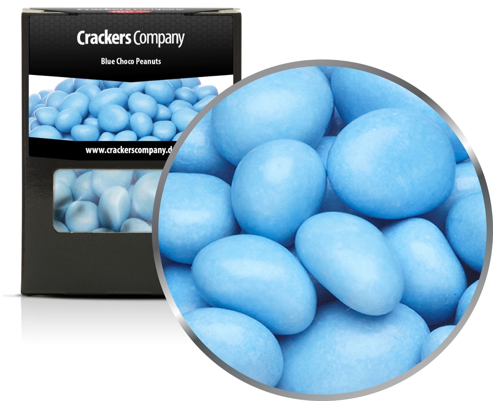 Bunte Schoko Erdnüsse, Blue Choco Peanuts VPE mit 32 Stk. u. 110g Inhalt je Stk.