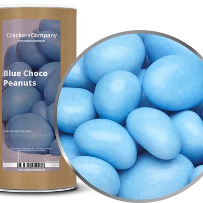 Arachidi di cioccolato colorate, Blue Choco Peanuts PU con 9 pezzi. u. Contenuto 950 g per pezzo.