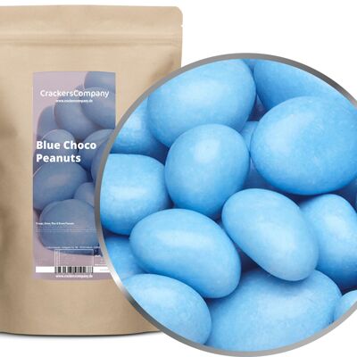Arachidi di cioccolato colorate, Blue Choco Peanuts PU con 8 pezzi. u. Contenuto 750 g per pezzo.