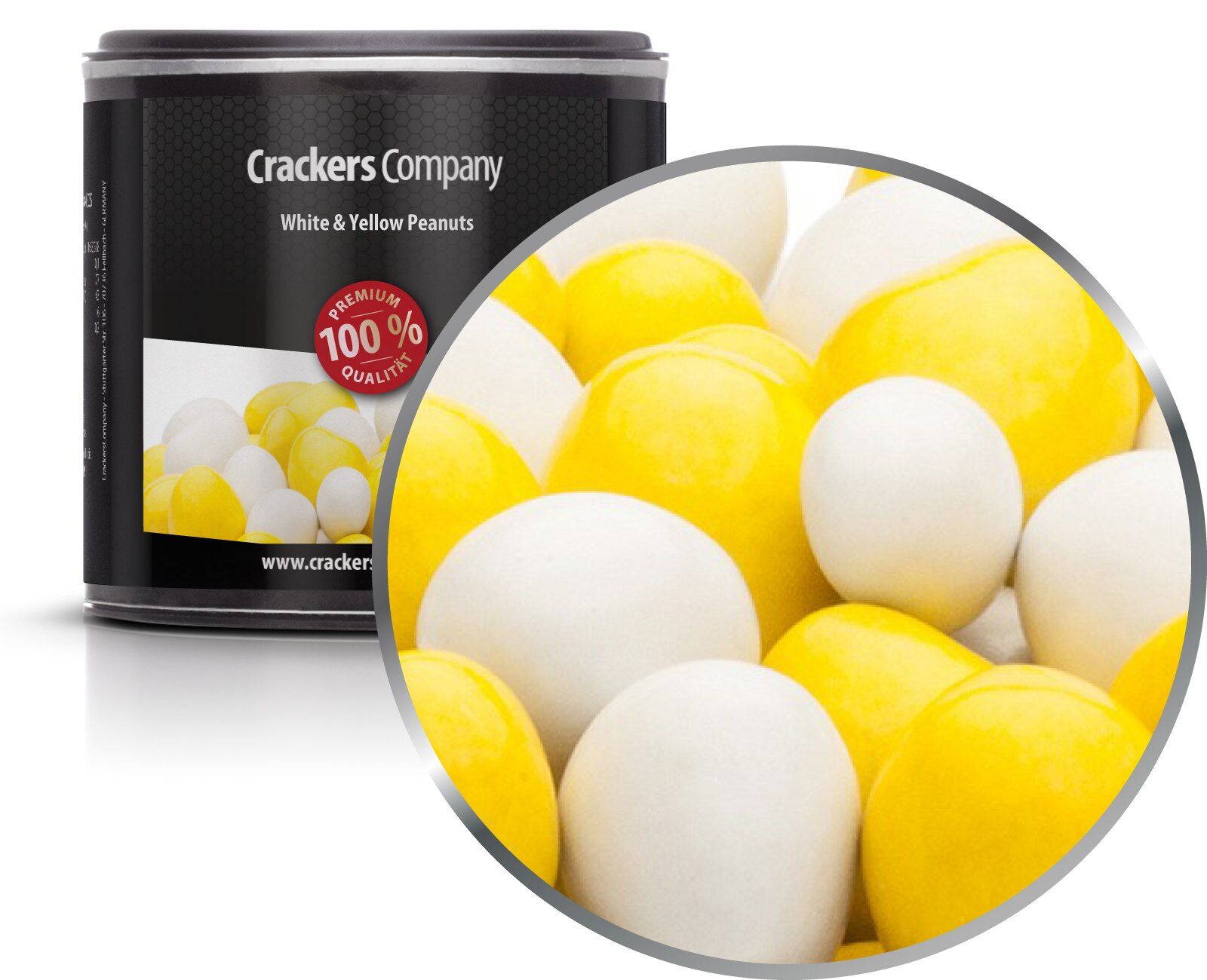 Bunte Schoko Erdnüsse, White & Yellow Peanuts VPE mit 36 Stk. u. 110g Inhalt je St