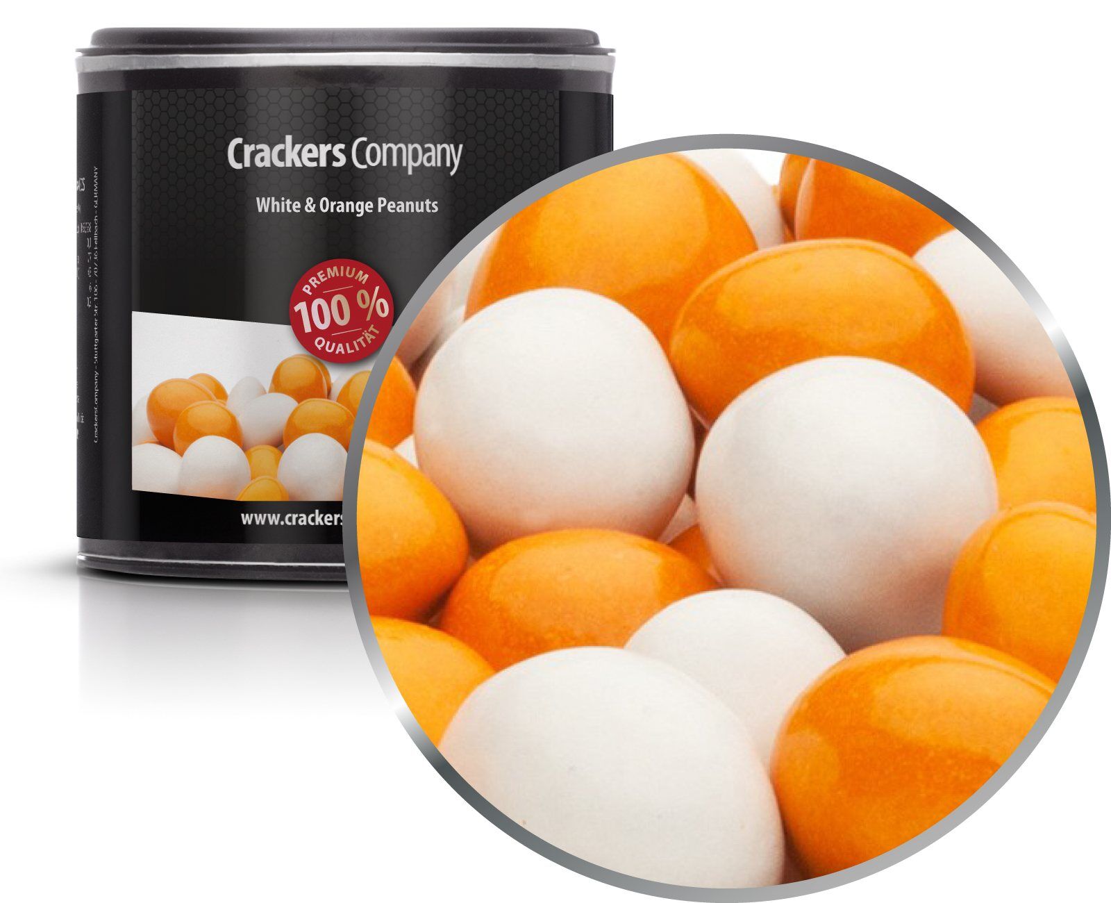 Arachidi di cioccolato colorate, arachidi bianche e arancioni PU con 36 pezzi. u. Contenuto di 110 g per pezzo