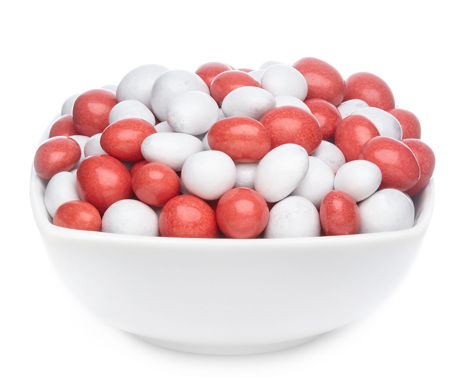 Bunte Schoko Erdnüsse, White & Red Peanuts VPE mit 1 Stk. u. 5000g Inhalt je Stk.