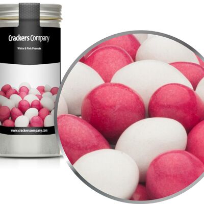 Arachidi di cioccolato colorate, arachidi bianche e rosa PU con 40 pezzi. u. Contenuto 110 g per pezzo.