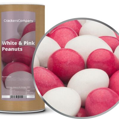 Arachidi di cioccolato colorate, arachidi bianche e rosa PU con 9 pezzi. u. Contenuto 950 g per pezzo.