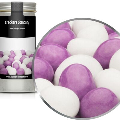 Arachidi di cioccolato colorate, arachidi bianche e viola PU con 40 pezzi. u. Contenuto di 110 g per pezzo