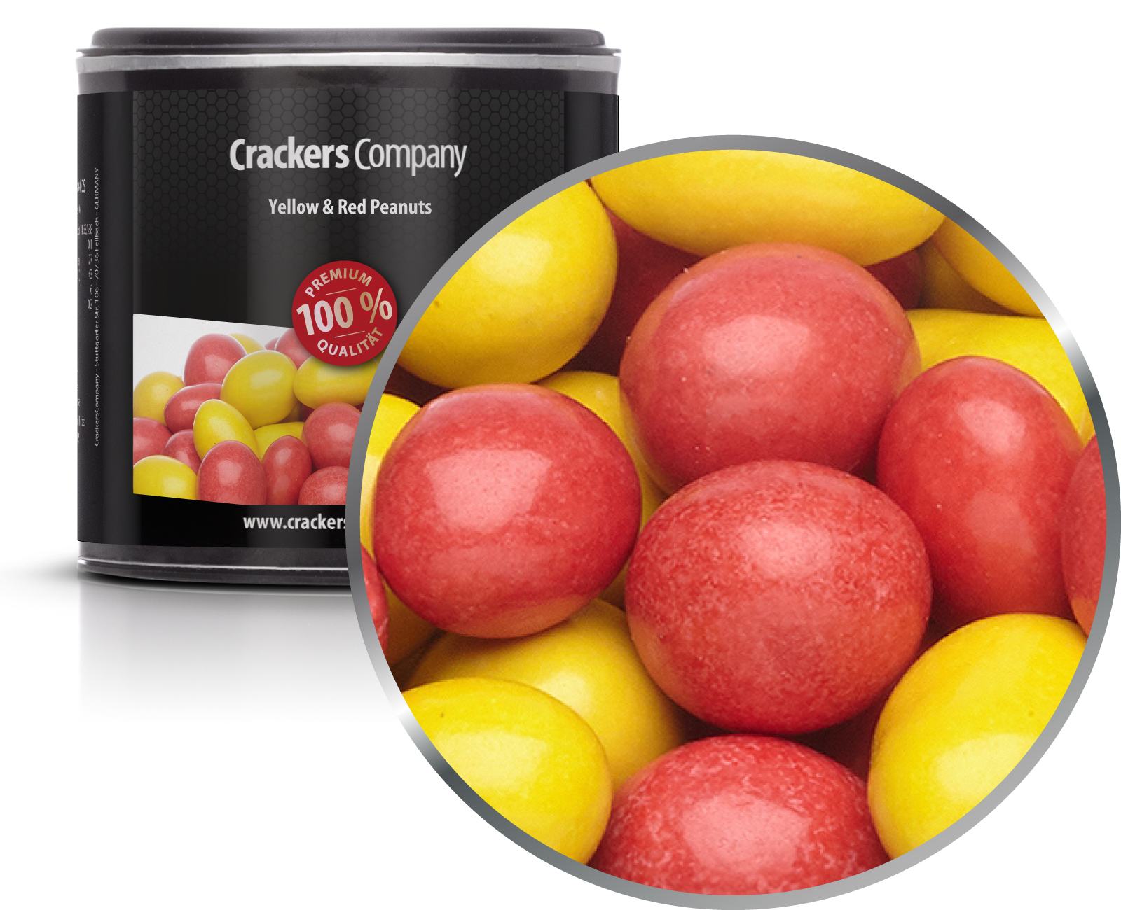 Arachidi di cioccolato colorate, arachidi gialle e rosse PU con 36 pezzi. u. Contenuto 110 g per pezzo.