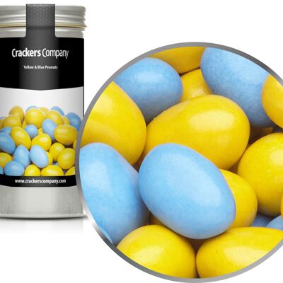 Arachidi di cioccolato colorate, arachidi gialle e blu PU con 40 pezzi. u. Contenuto 110 g per pezzo