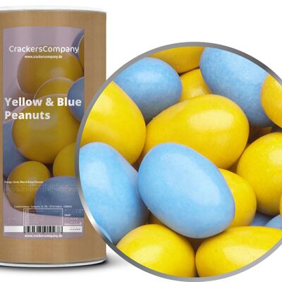 Arachidi di cioccolato colorate, arachidi gialle e blu PU con 9 pezzi. u. Contenuto 950 g per pezzo.