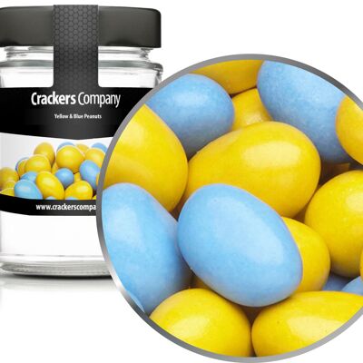 Arachidi di cioccolato colorate, arachidi gialle e blu PU con 45 pezzi. u. Contenuto 110 g per pezzo