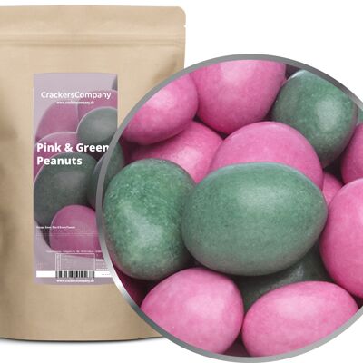 Arachidi di cioccolato colorate Arachidi rosa e verdi. Unità di elaborazione con 8 pezzi. u. Contenuto 750 g per pezzo.