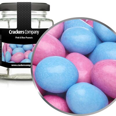 Arachidi di cioccolato colorate Arachidi rosa e blu. Confezione da 25 pezzi. u. Contenuto 110 g per pezzo.