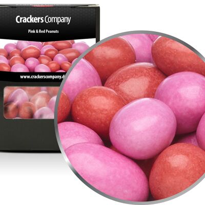 Arachidi di cioccolato colorate Arachidi rosa e rosse. Confezione da 32 pezzi. u. Contenuto 110 g per pezzo.