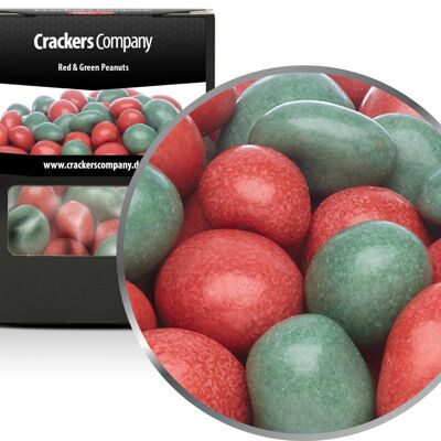 Arachidi di cioccolato colorate Arachidi rosse e verdi. Confezione da 32 pezzi. u. Contenuto 110 g per pezzo.