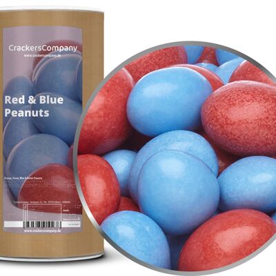 Arachidi di cioccolato colorate Arachidi rosse e blu. Unità di elaborazione con 9 pezzi. u. Contenuto 950 g per pezzo.