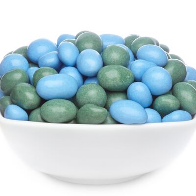 Cacahuetes de chocolate de colores Cacahuetes verdes y azules. PU con 1 pieza. Ud. Contenido de 5000 g por pieza.