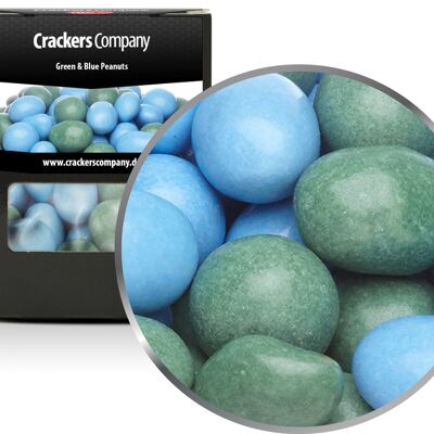 Arachidi di cioccolato colorate Arachidi verdi e blu. Confezione da 32 pezzi. u. Contenuto 110 g per pezzo.
