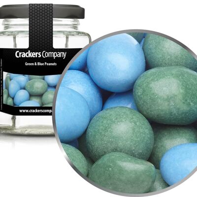 Arachidi di cioccolato colorate Arachidi verdi e blu. Confezione da 25 pezzi. u. Contenuto 110 g per pezzo.