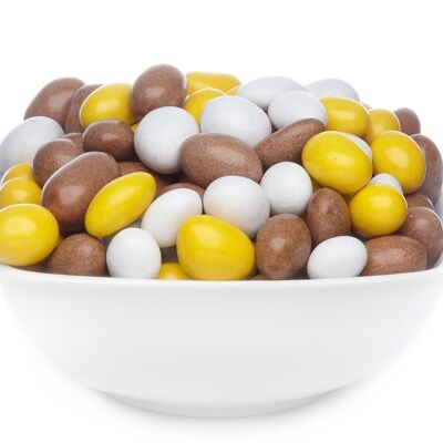 Arachidi di cioccolato colorate Arachidi bianche, gialle e marroni. PU con 1 pezzo. u. Contenuto 5000 g