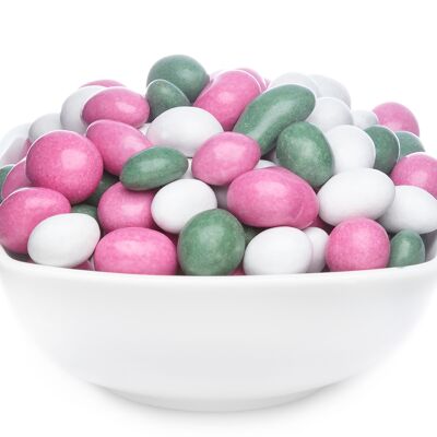 Cacahuètes au chocolat colorées Cacahuètes blanches, roses et vertes. UE avec 1 pièce. toi. contenu 5000g