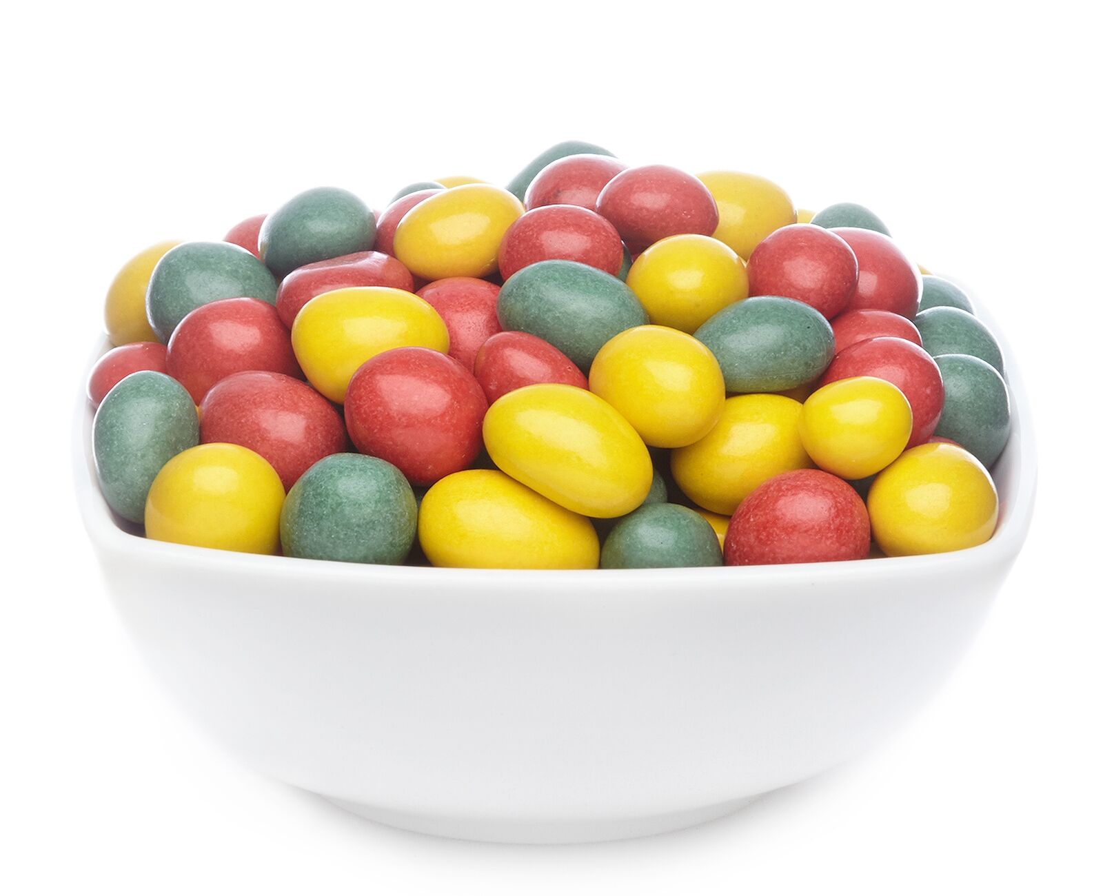 Bunte Schoko Erdnüsse, Yellow, Red & Green Peanuts VPE mit 1 Stk. u. 5000g Inhalt je Stk.