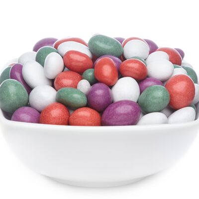 Cacahuètes au chocolat colorées Cacahuètes blanches, roses, vertes et violettes. UE avec 1 pièce. toi. 5000g