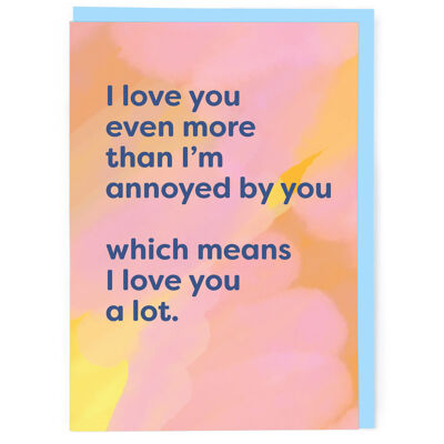 I Love You Valentine Card