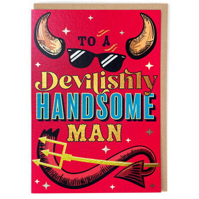 Devilishly Handsome Valentine Card