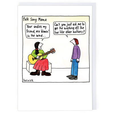 Folk Song Mama Greeting Card