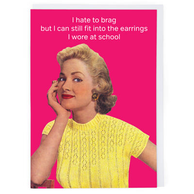 Earrings From School Greeting Card