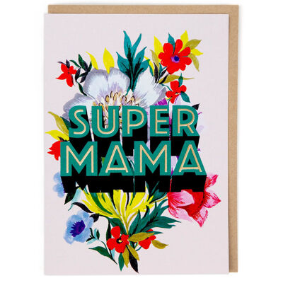 Súper mamá Tarjetas de felicitación