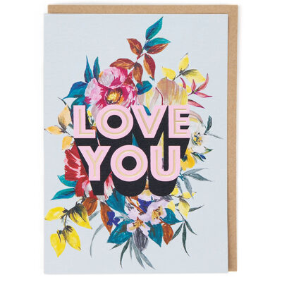 Je t'aime carte Saint Valentin