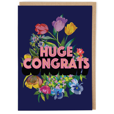 Enorme Felicidades Tarjeta de Felicitaciones
