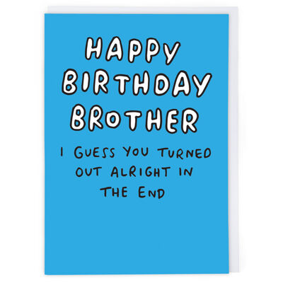 Birthday Brother Birthday Card