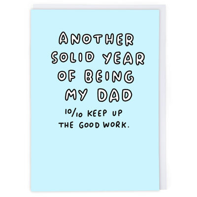 Papá buen trabajo Tarjetas de felicitación