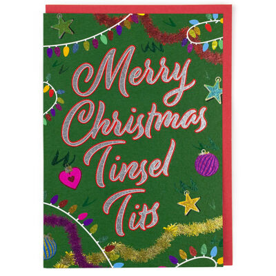 Carte de Noël Tinsel Tits