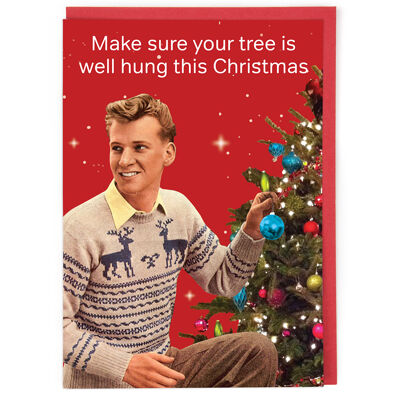 Well Hung Christmas Card