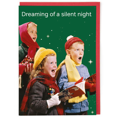 Silent Night Christmas Card