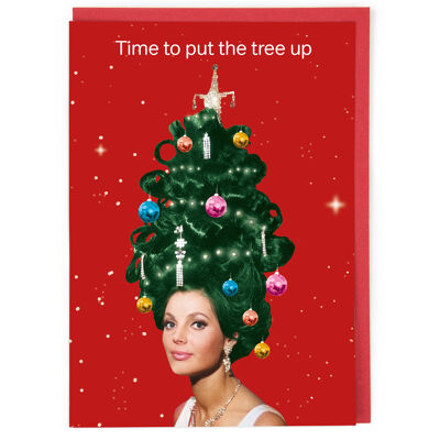 Put The Tree Up Christmas Card