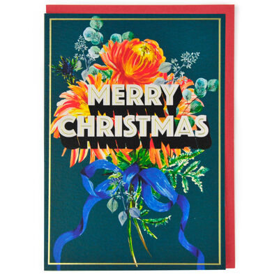 Merry Christmas Bow Christmas Card