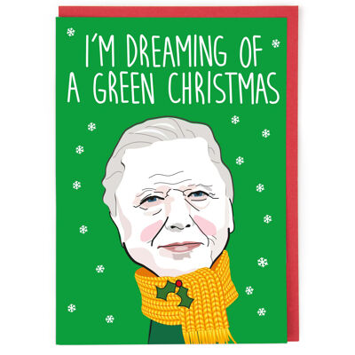 Green Christmas Christmas Card