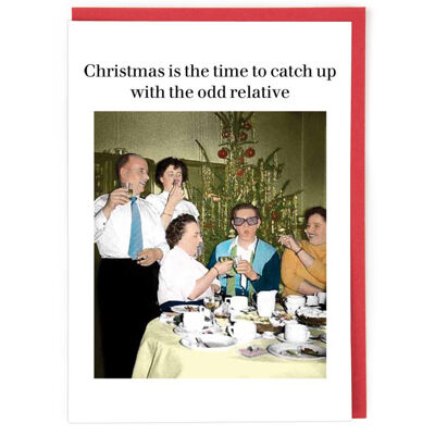 Biglietto di Natale per parenti strani