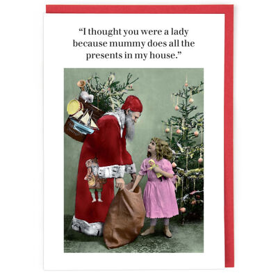 Thought You Were a Lady Christmas Card