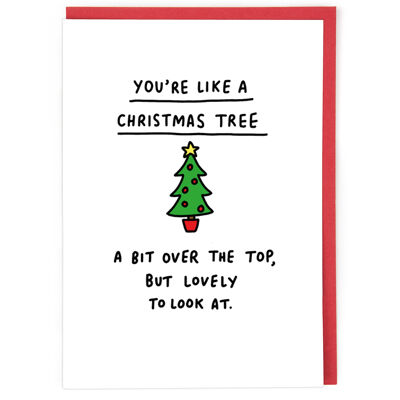 Tarjeta de Navidad árbol de Navidad